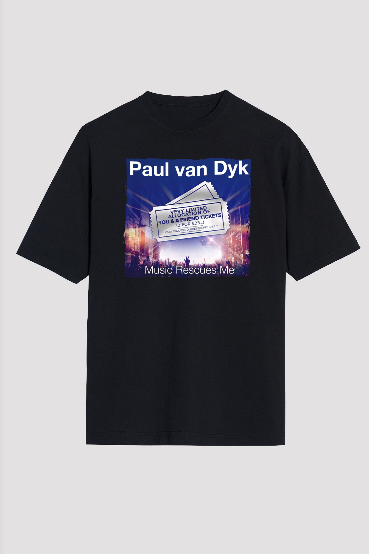 Paul Van Dyk Siyah Unisex Tişört T-Shirt - TişörtFabrikası