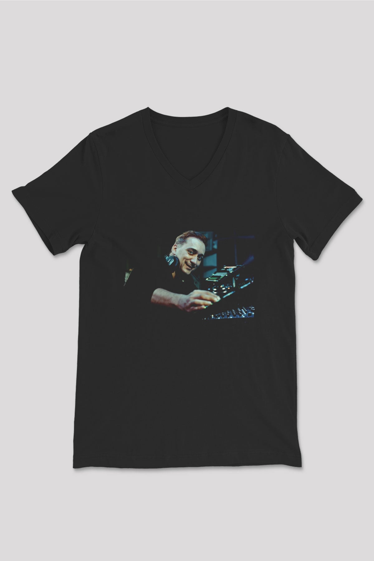 Paul Van Dyk Siyah Unisex V Yaka Tişört