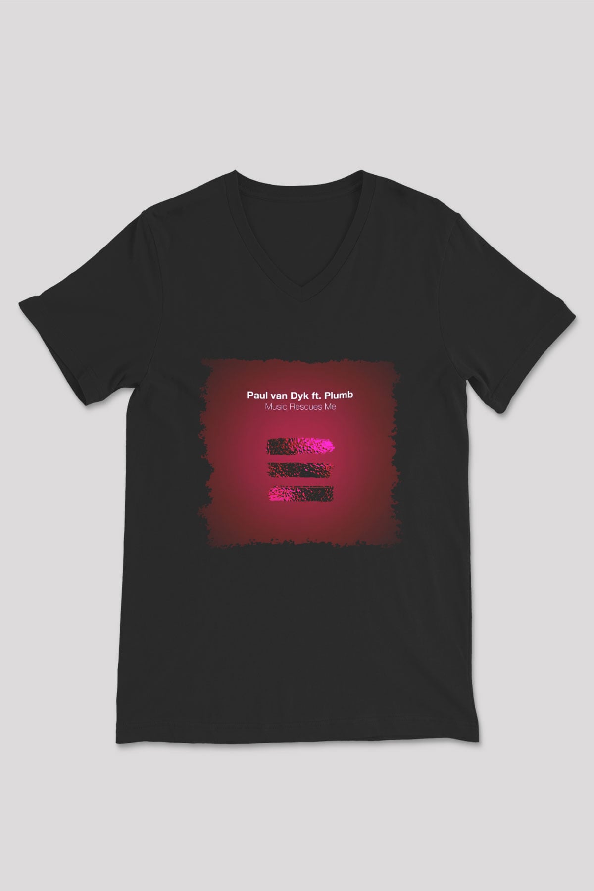 Paul Van Dyk Siyah Unisex V Yaka Tişört T-Shirt