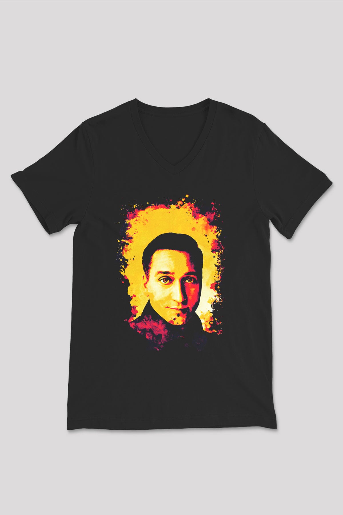 Paul Van Dyk Siyah Unisex V Yaka Tişört