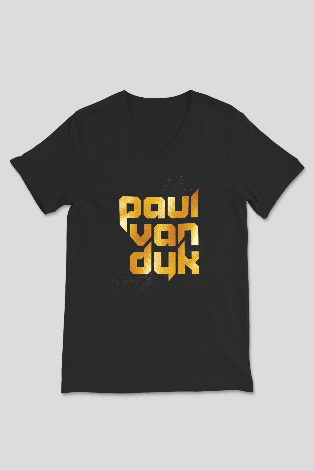 Paul Van Dyk Siyah Unisex V Yaka Tişört