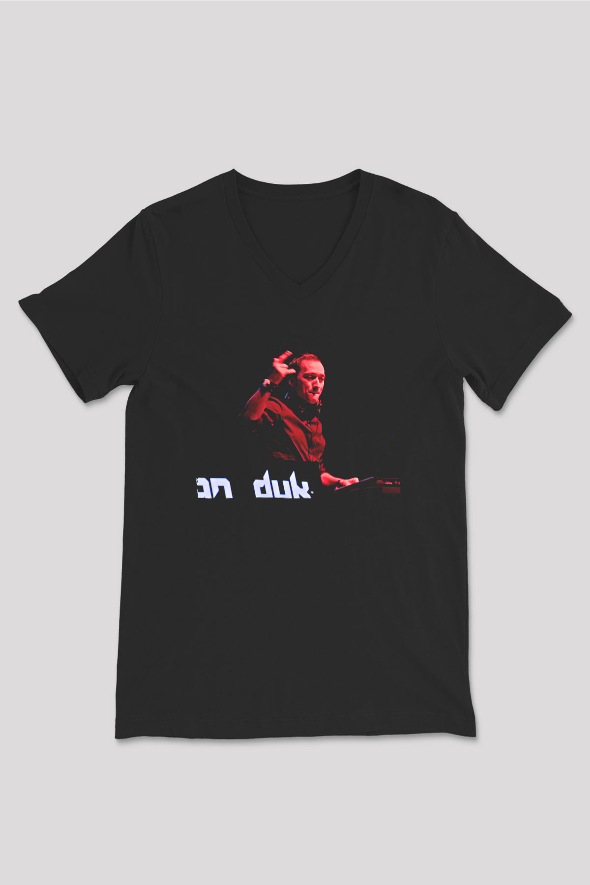 Paul Van Dyk Siyah Unisex V Yaka Tişört
