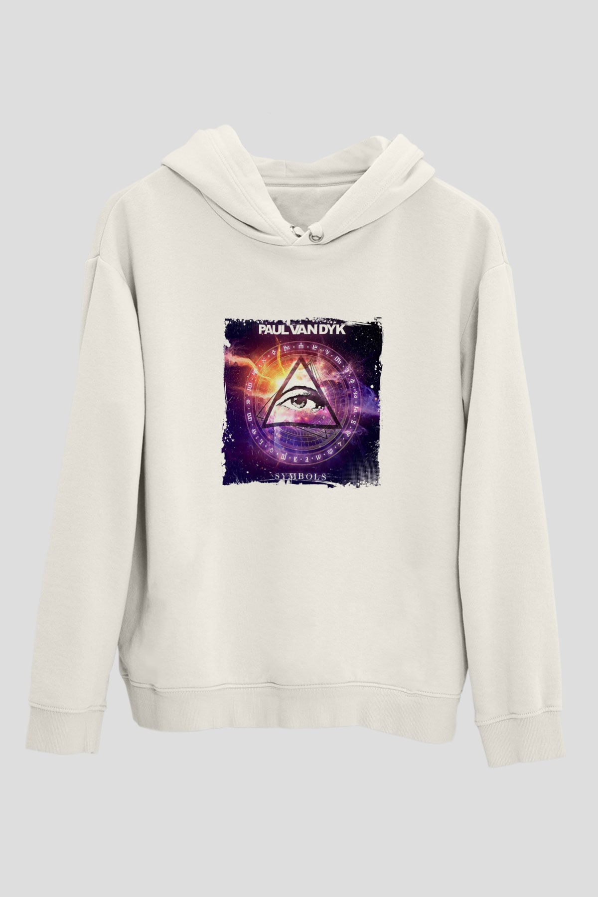 Paul Van DykBaskılı Beyaz Hoodie