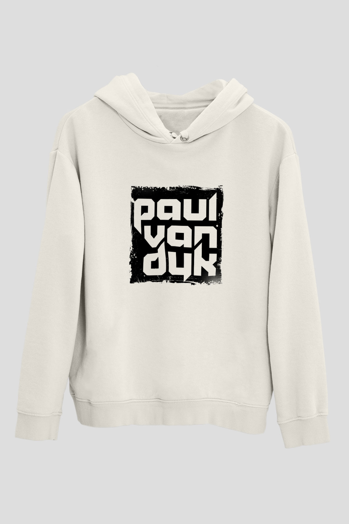 Paul Van DykBaskılı Beyaz Hoodie