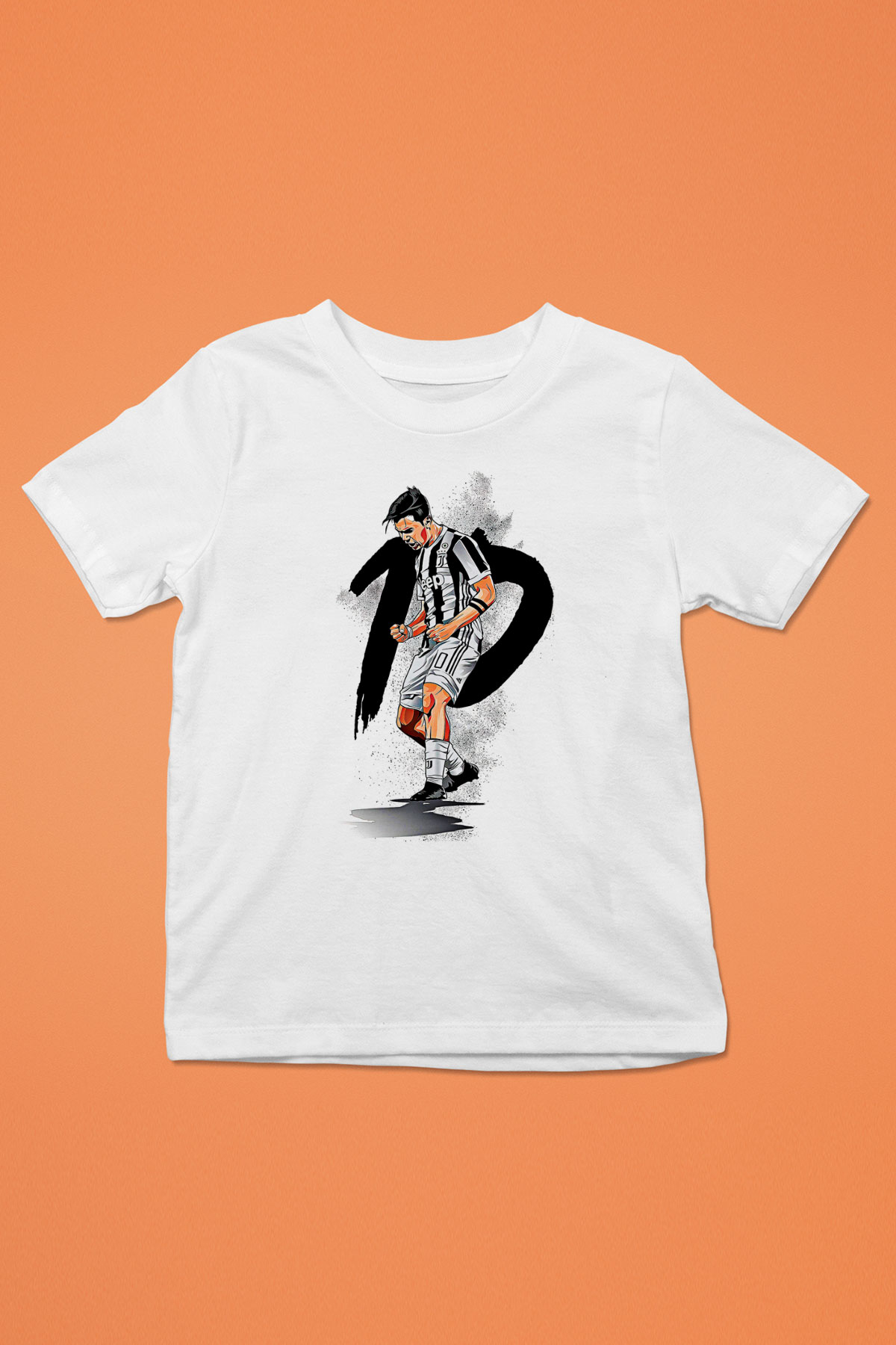 Paulo Dybala Baskılı Beyaz Unisex Beyaz Çocuk Tişört - Tshirt