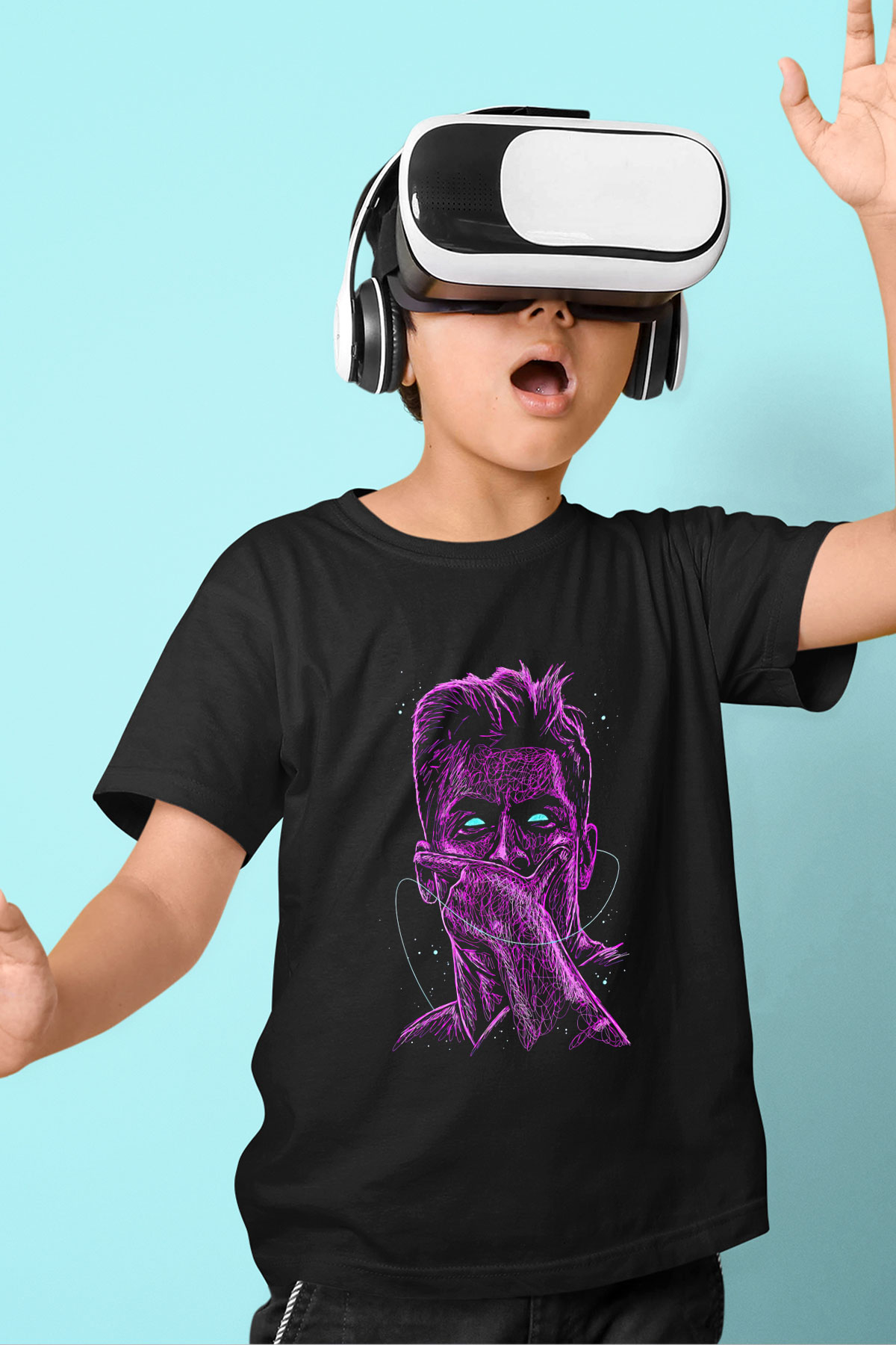 Paulo Dybala Baskılı Unisex Siyah Çocuk Tişört - Tshirt