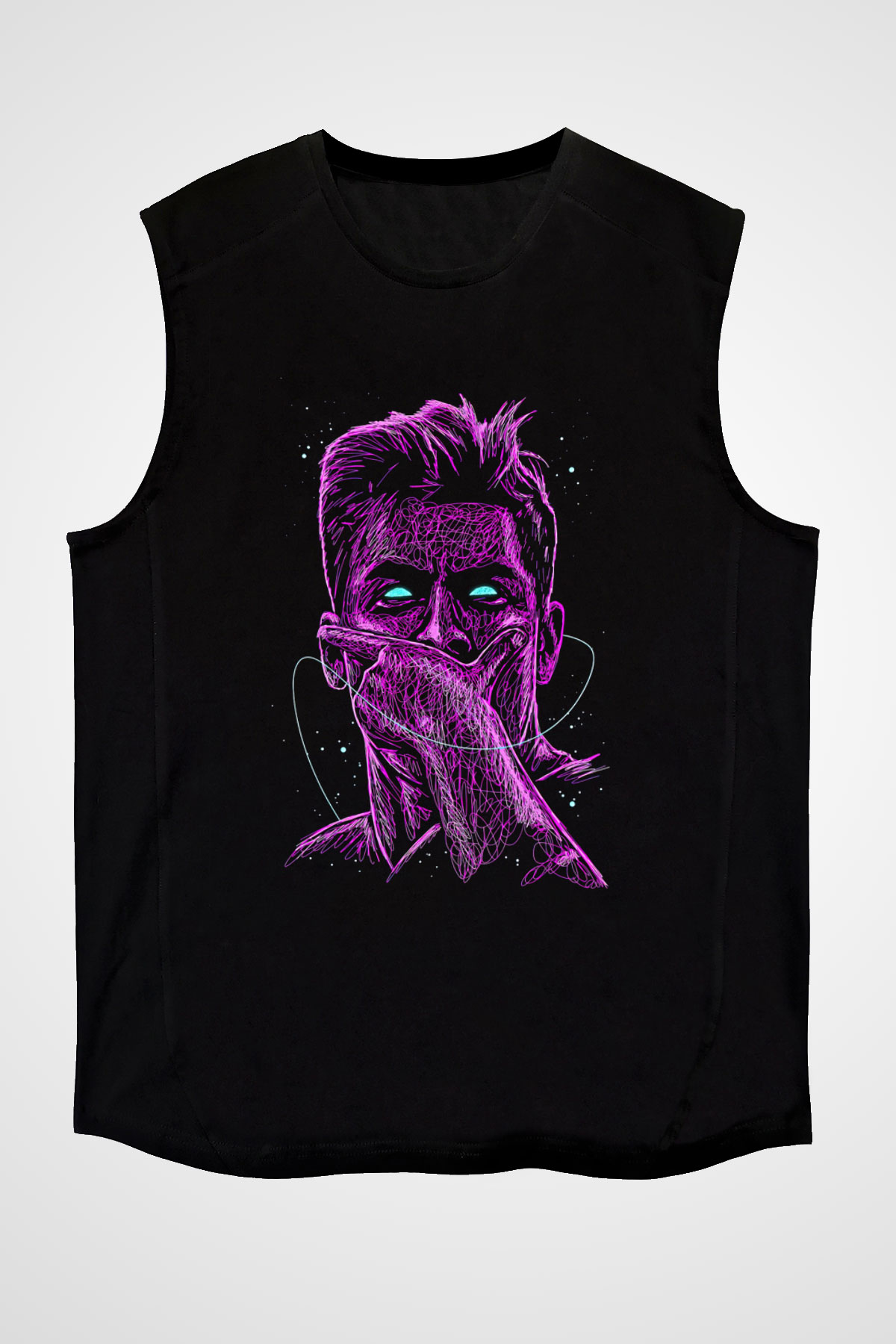 Paulo Dybala Baskılı Unisex Siyah Kolsuz Tişört - Tshirt