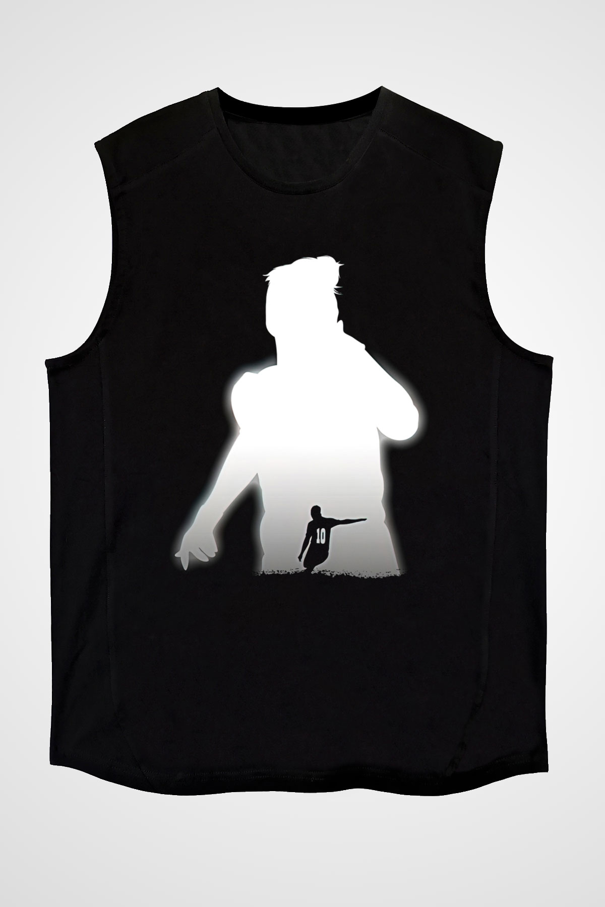 Paulo Dybala Baskılı Unisex Siyah Kolsuz Tişört - Tshirt