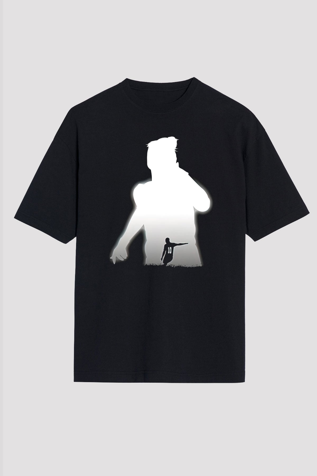 Paulo Dybala Baskılı Unisex Siyah Oversize Tişört - Tshirt