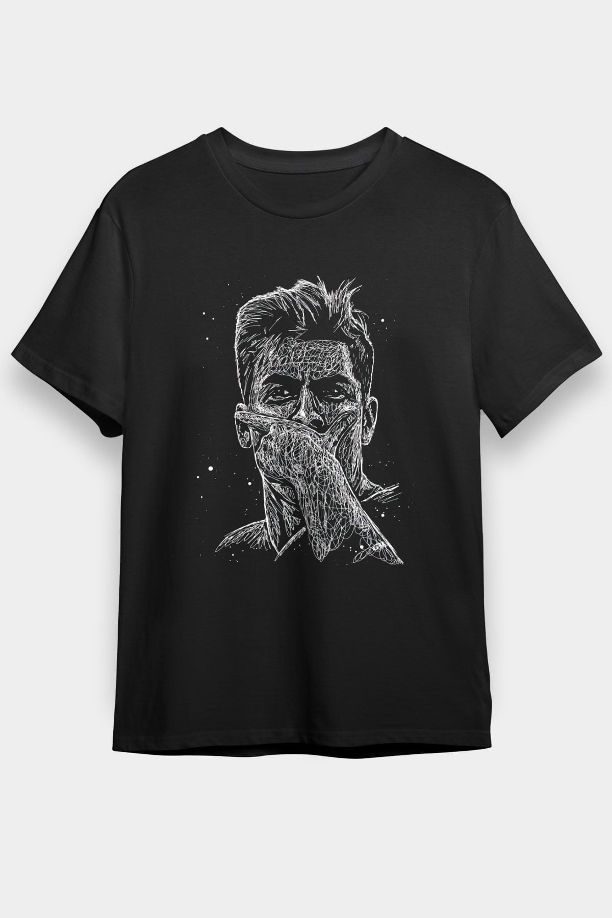 Paulo Dybala Baskılı Unisex Siyah Tişört - Tshirt
