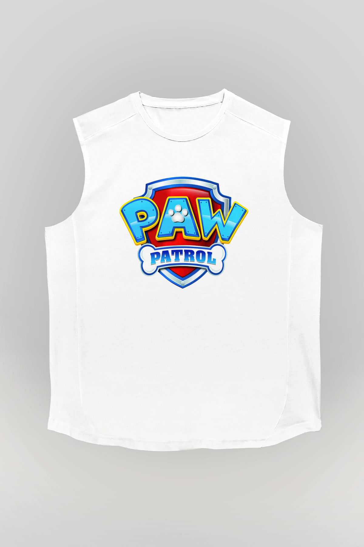 Paw Patrol Beyaz Unisex Kolsuz Tişört
