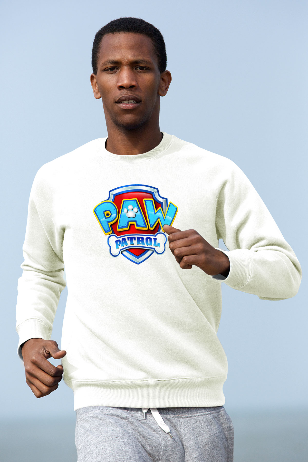 Paw Patrol Beyaz Unisex Sweatshirt