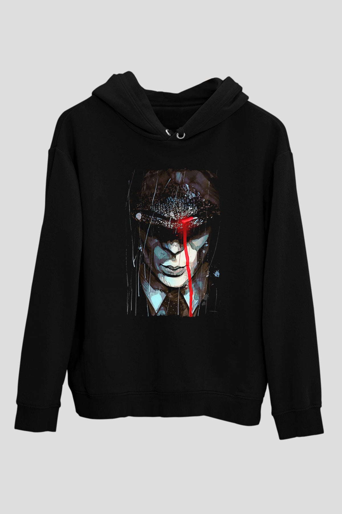Peaky Blinders Baskılı Unisex Siyah Hoodie