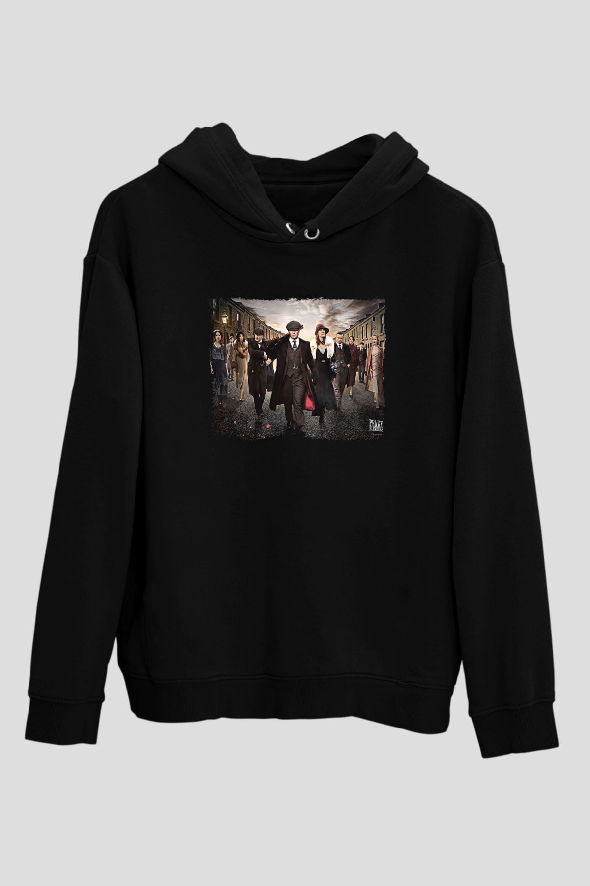 Peaky Blinders Baskılı Unisex Siyah Hoodie
