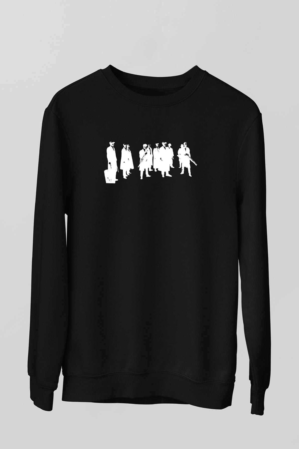 Peaky Blinders Baskılı Unisex Siyah Sweatshirt