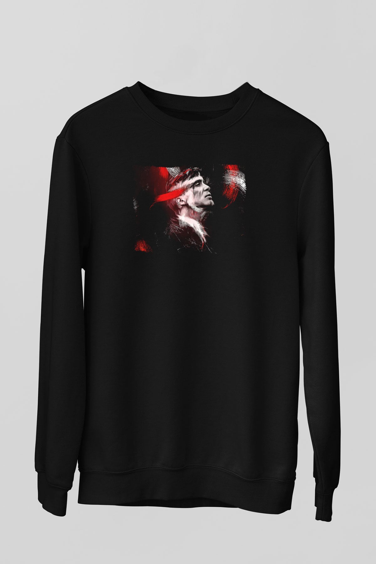 Peaky Blinders Baskılı Unisex Siyah Sweatshirt