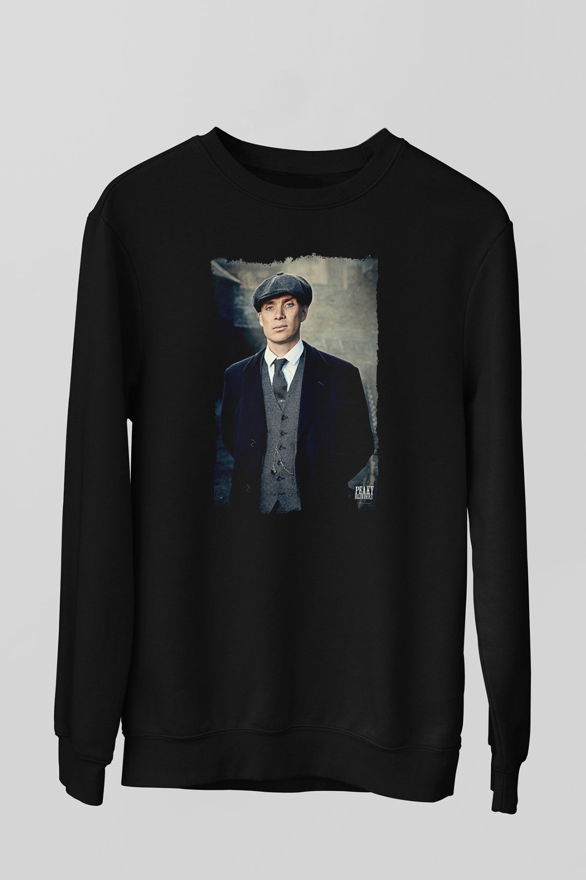 Peaky Blinders Baskılı Unisex Siyah Sweatshirt