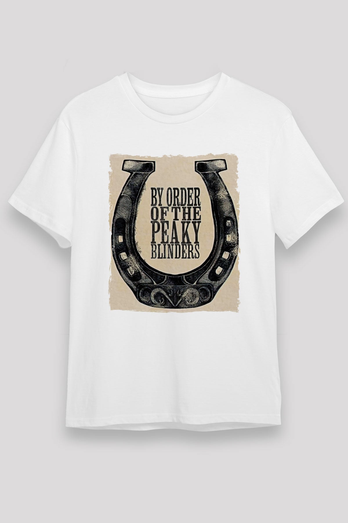 Peaky Blinders Unisex Baskılı Beyaz Tişört - Tshirt