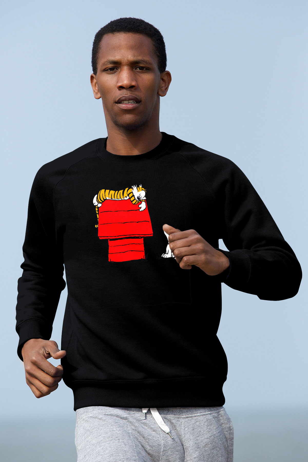 Peanuts Siyah Unisex Sweatshirt