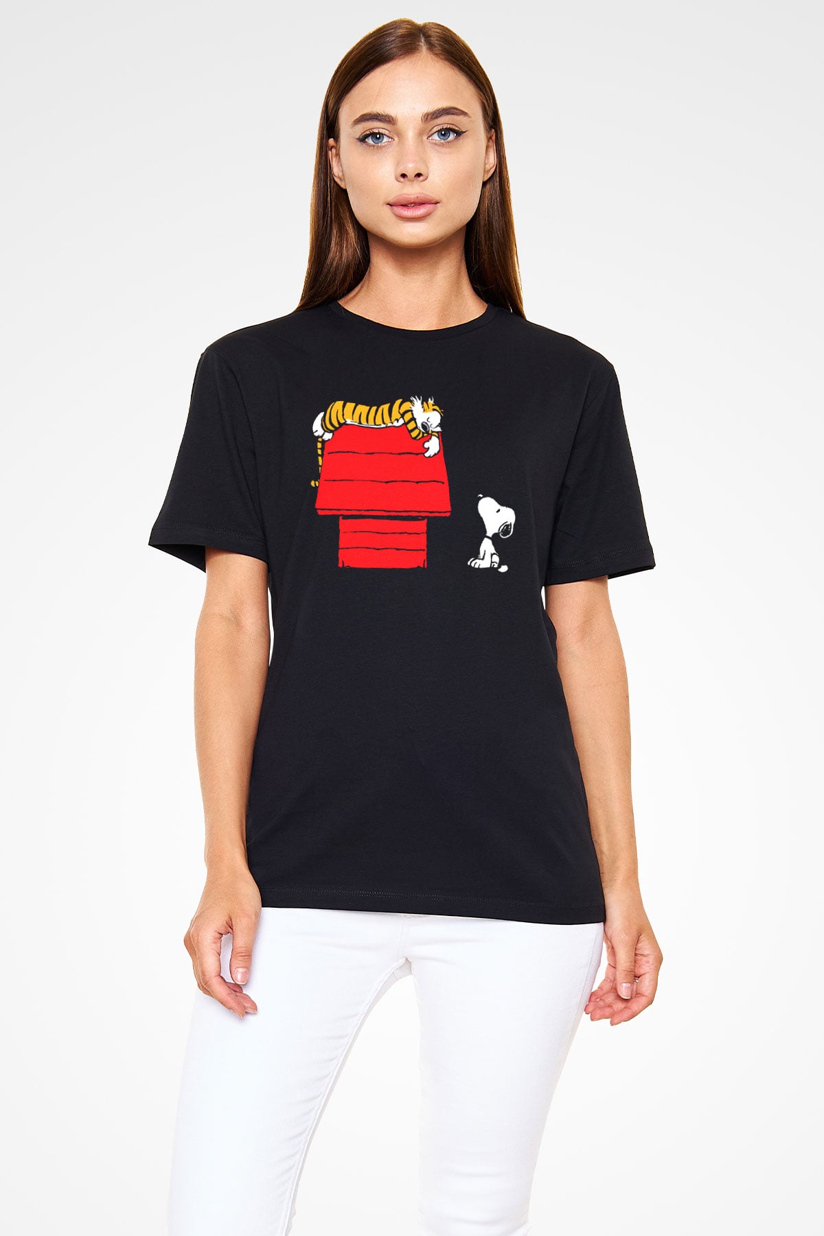 Peanuts Siyah Unisex Tişört