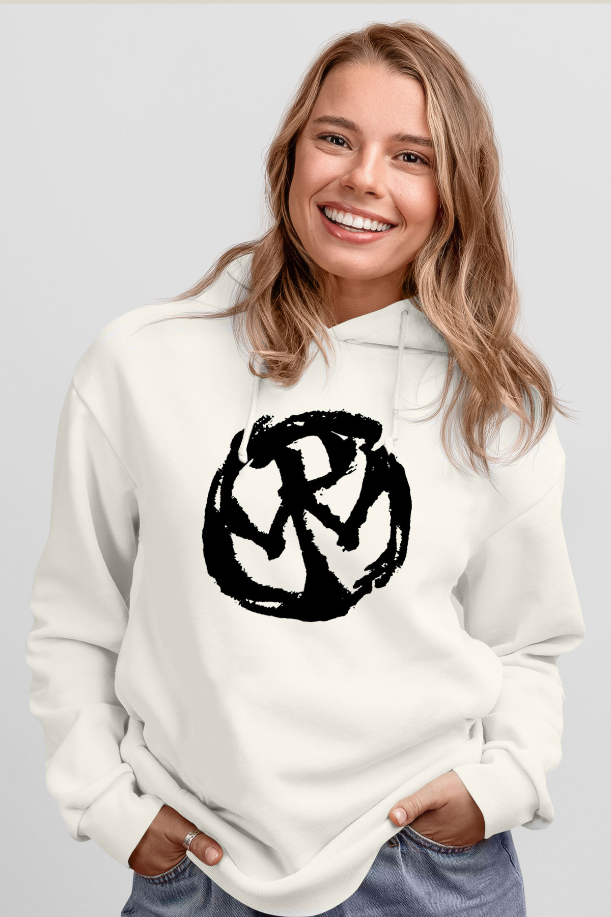 Pennywise Beyaz Unisex Kapşonlu Sweatshirt