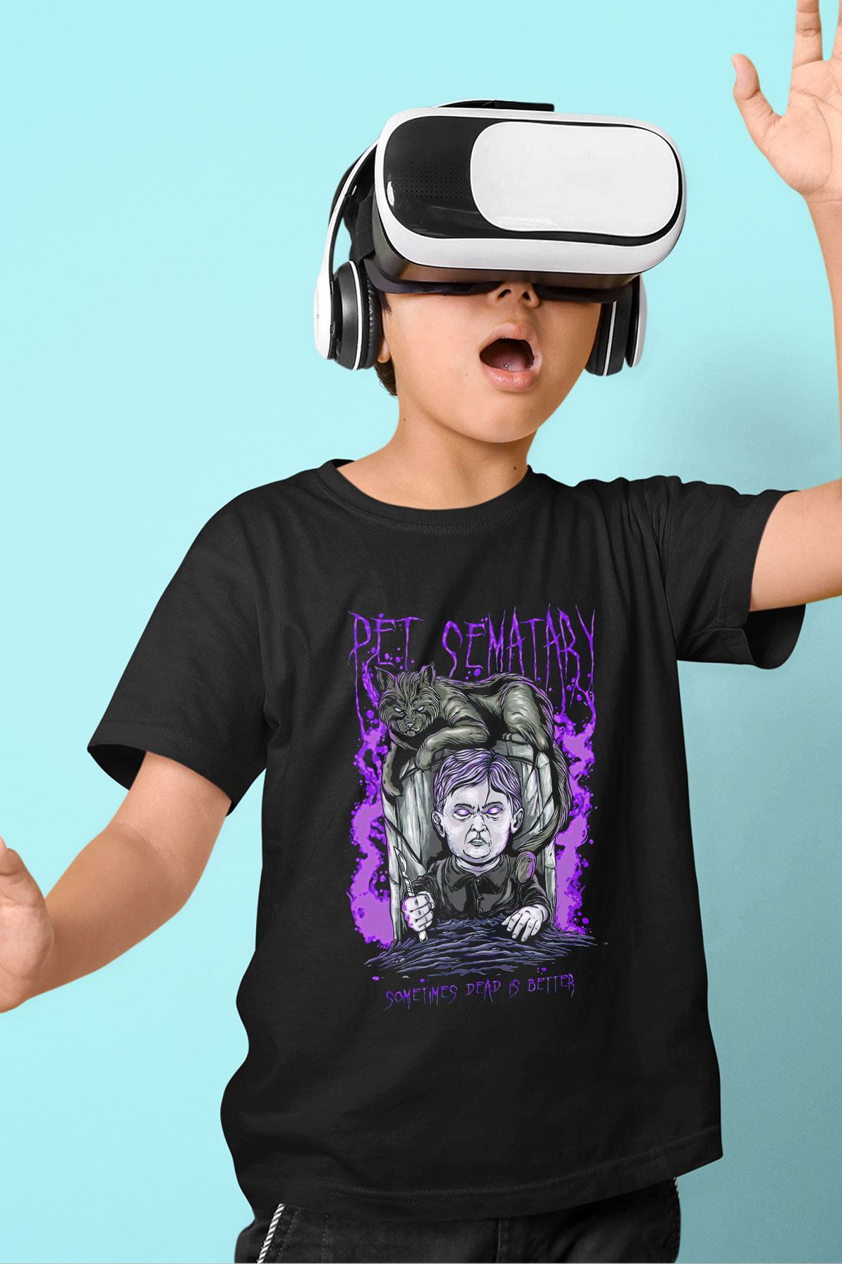 Pet Sematary Siyah Unisex  Çocuk Tişört