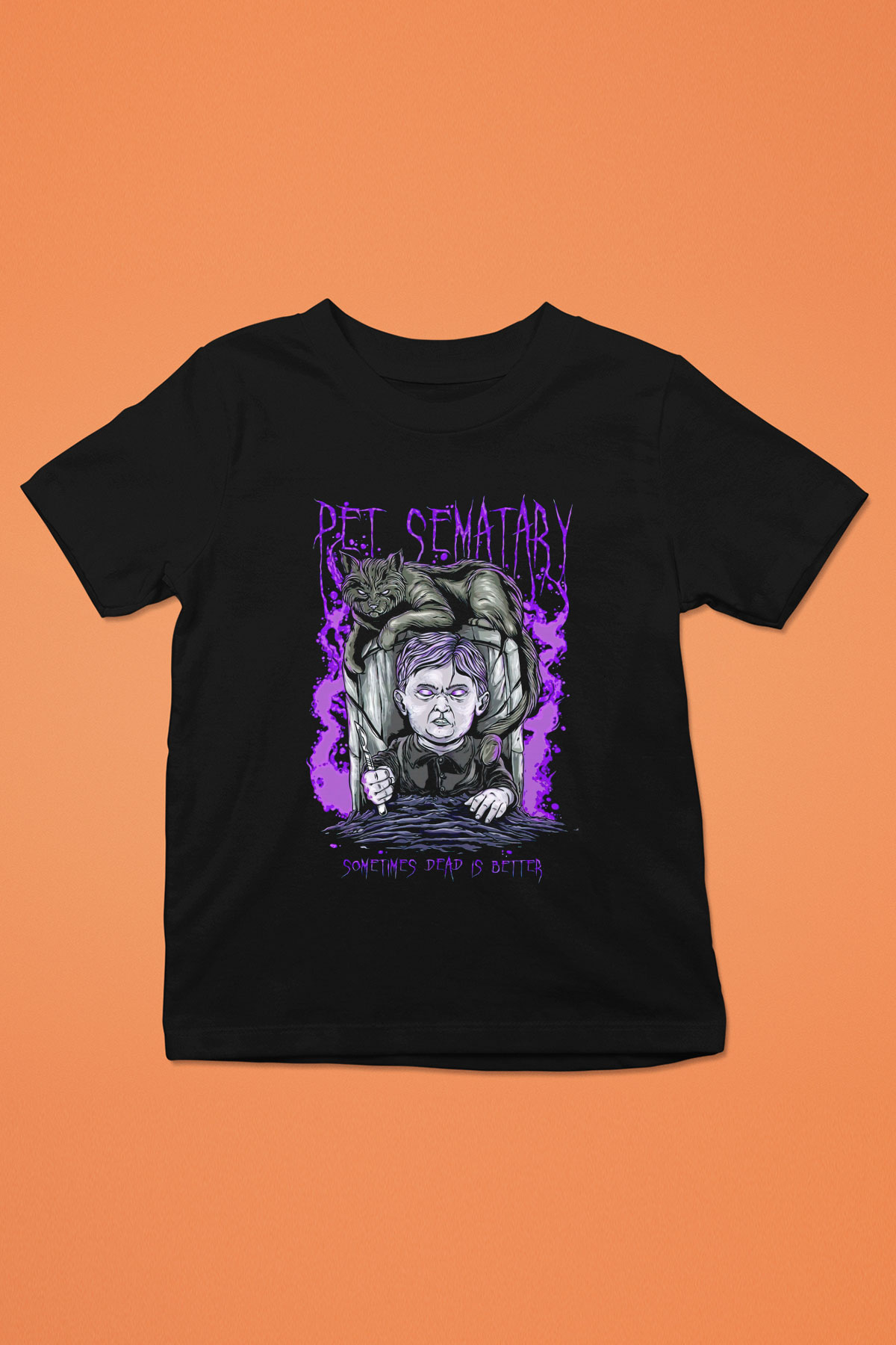 Pet Sematary Siyah Unisex  Çocuk Tişört