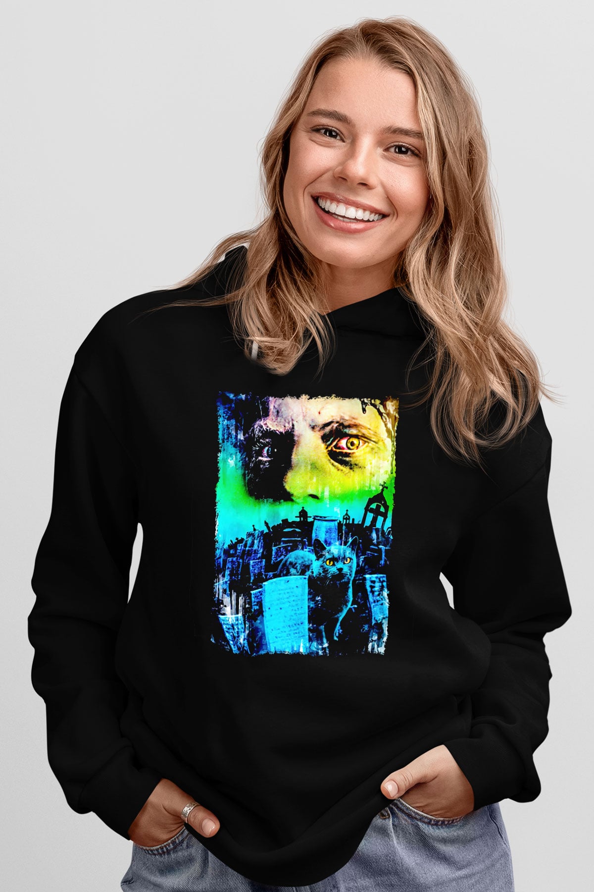 Pet Sematary Siyah Unisex Hoodie