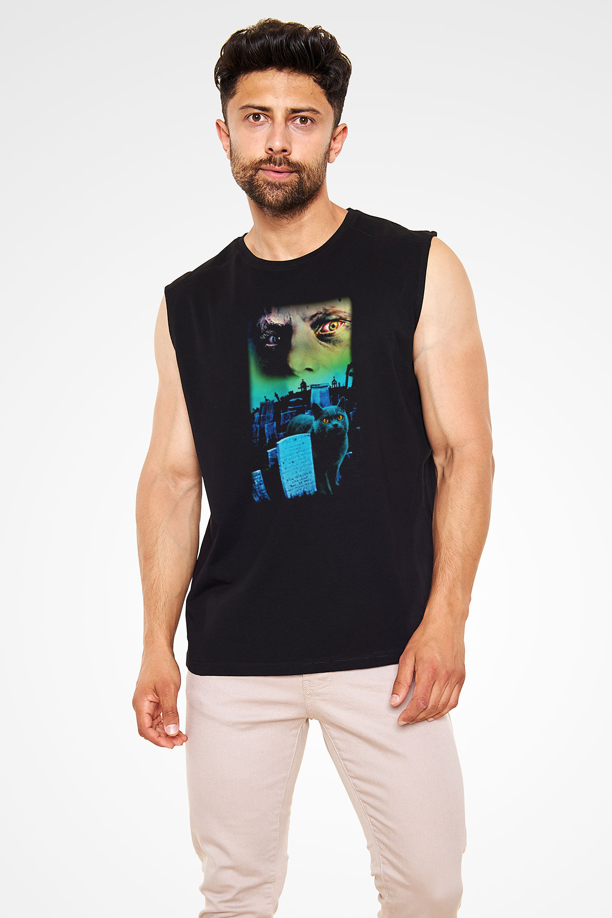 Pet Sematary Siyah Unisex Kolsuz Tişört