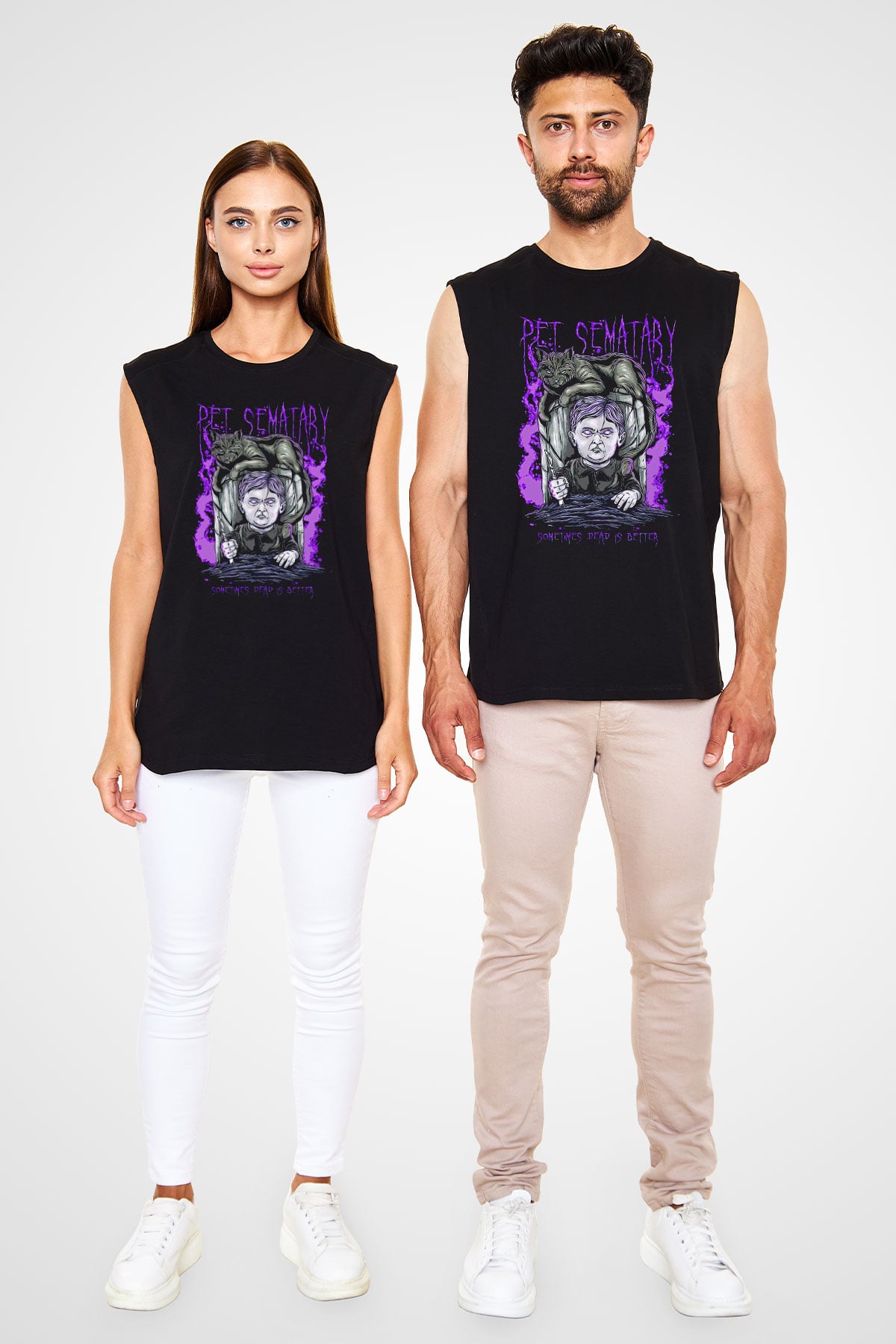 Pet Sematary Siyah Unisex  Kolsuz Tişört