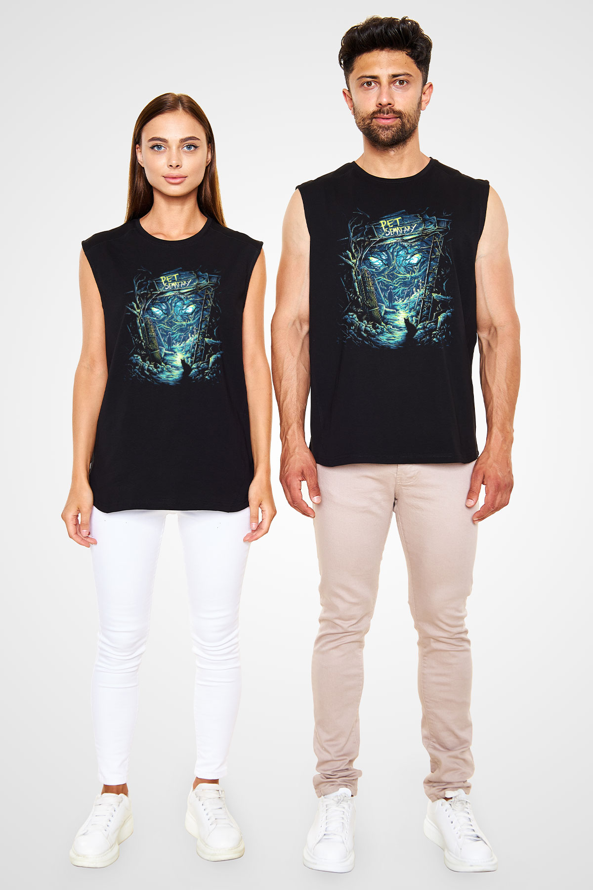 Pet Sematary Siyah Unisex Kolsuz Tişört