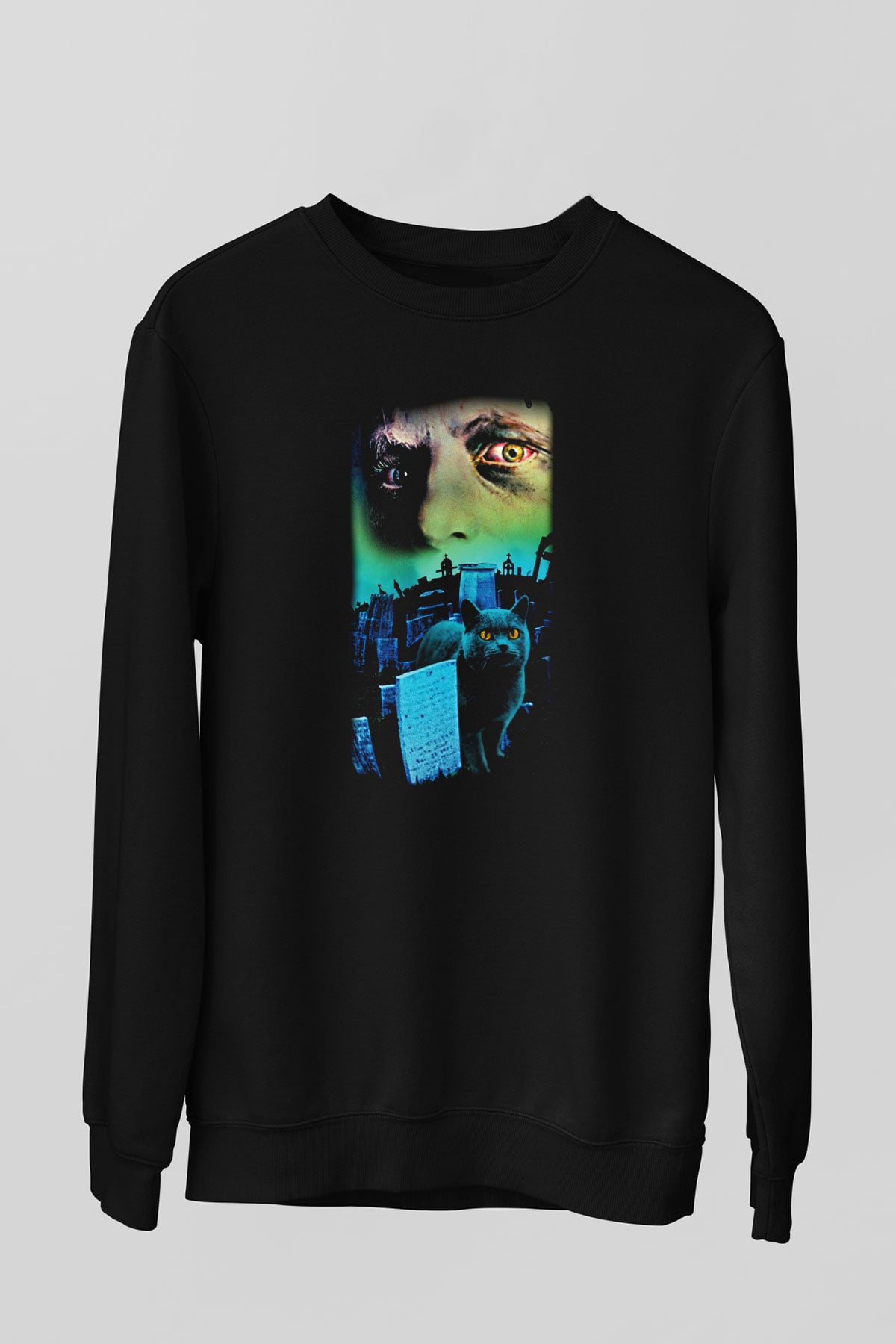 Pet Sematary Siyah Unisex Sweatshirt