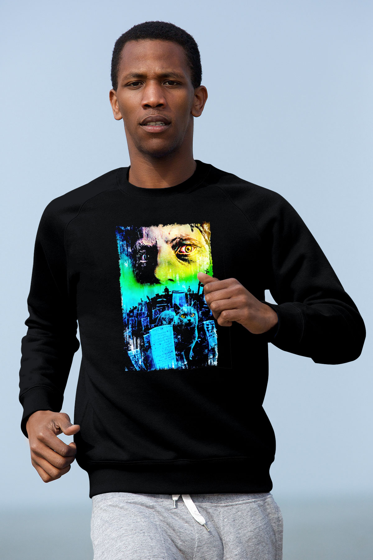 Pet Sematary Siyah Unisex  Sweatshirt