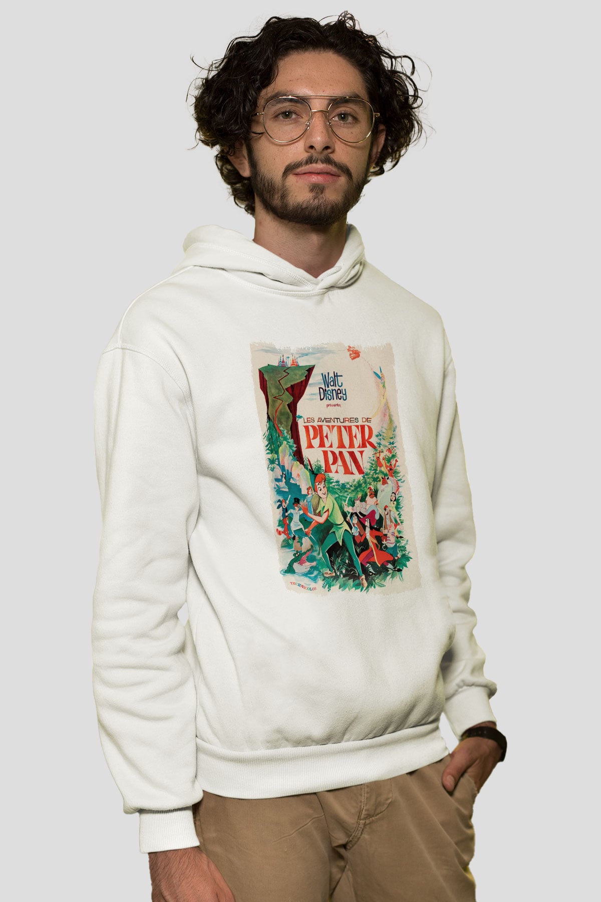 Peter Pan Beyaz Unisex Hoodie