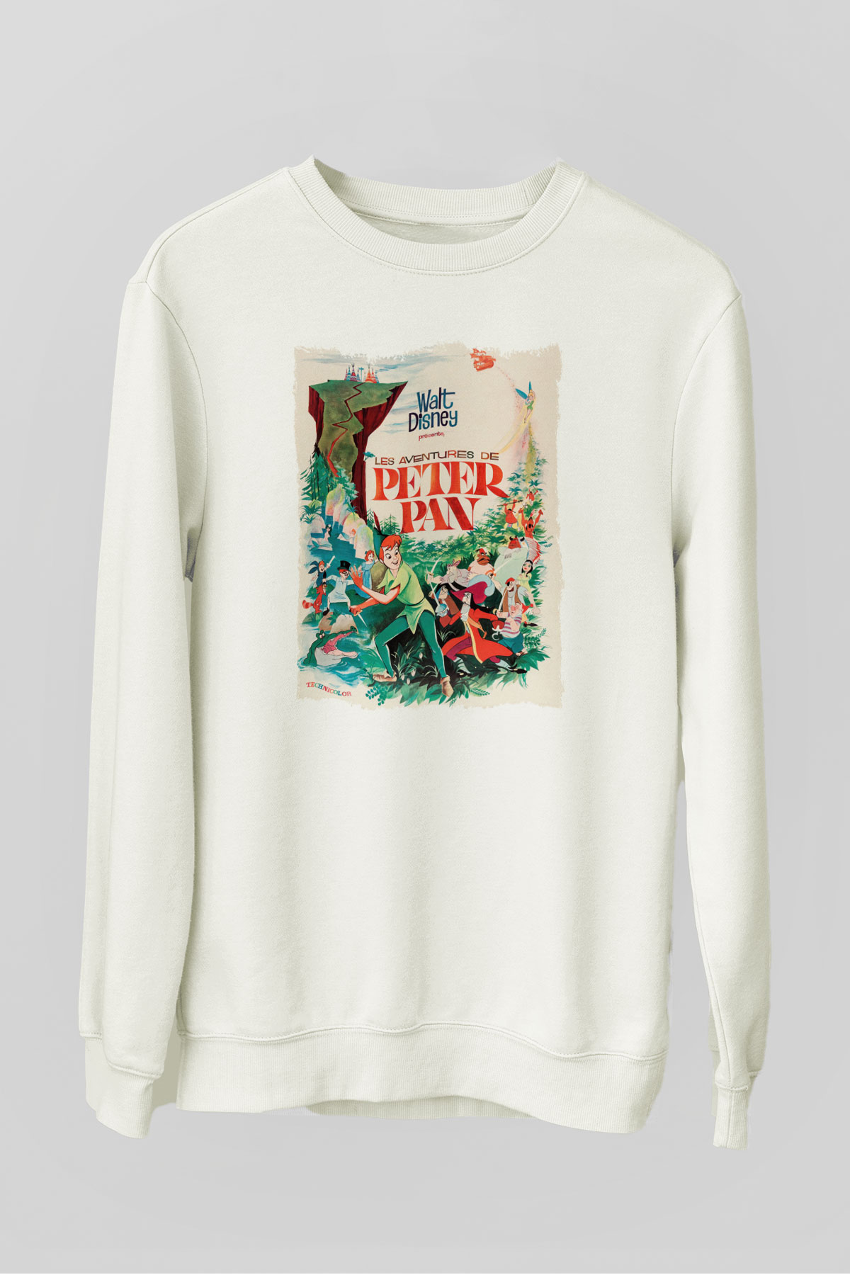 Peter Pan Beyaz Unisex Sweatshirt