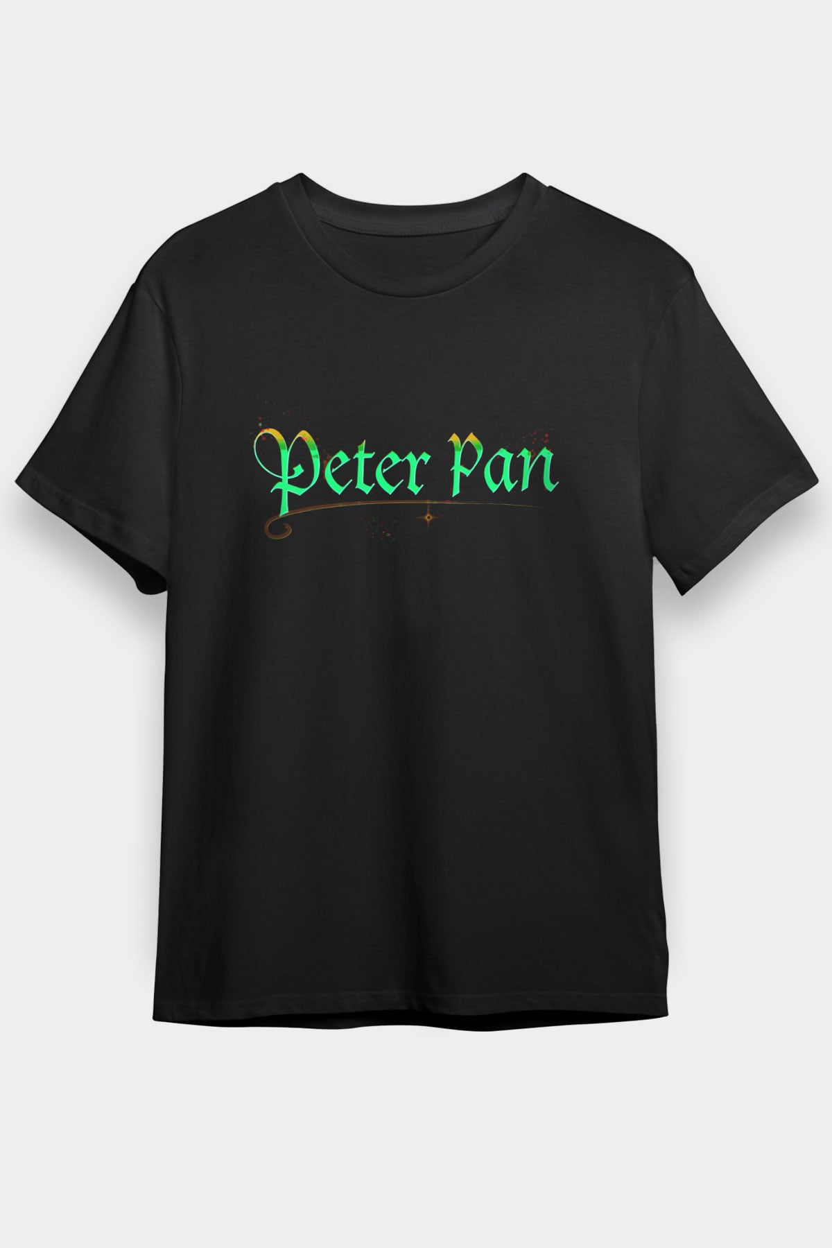 Peter Pan Siyah Unisex Tişört T-Shirt