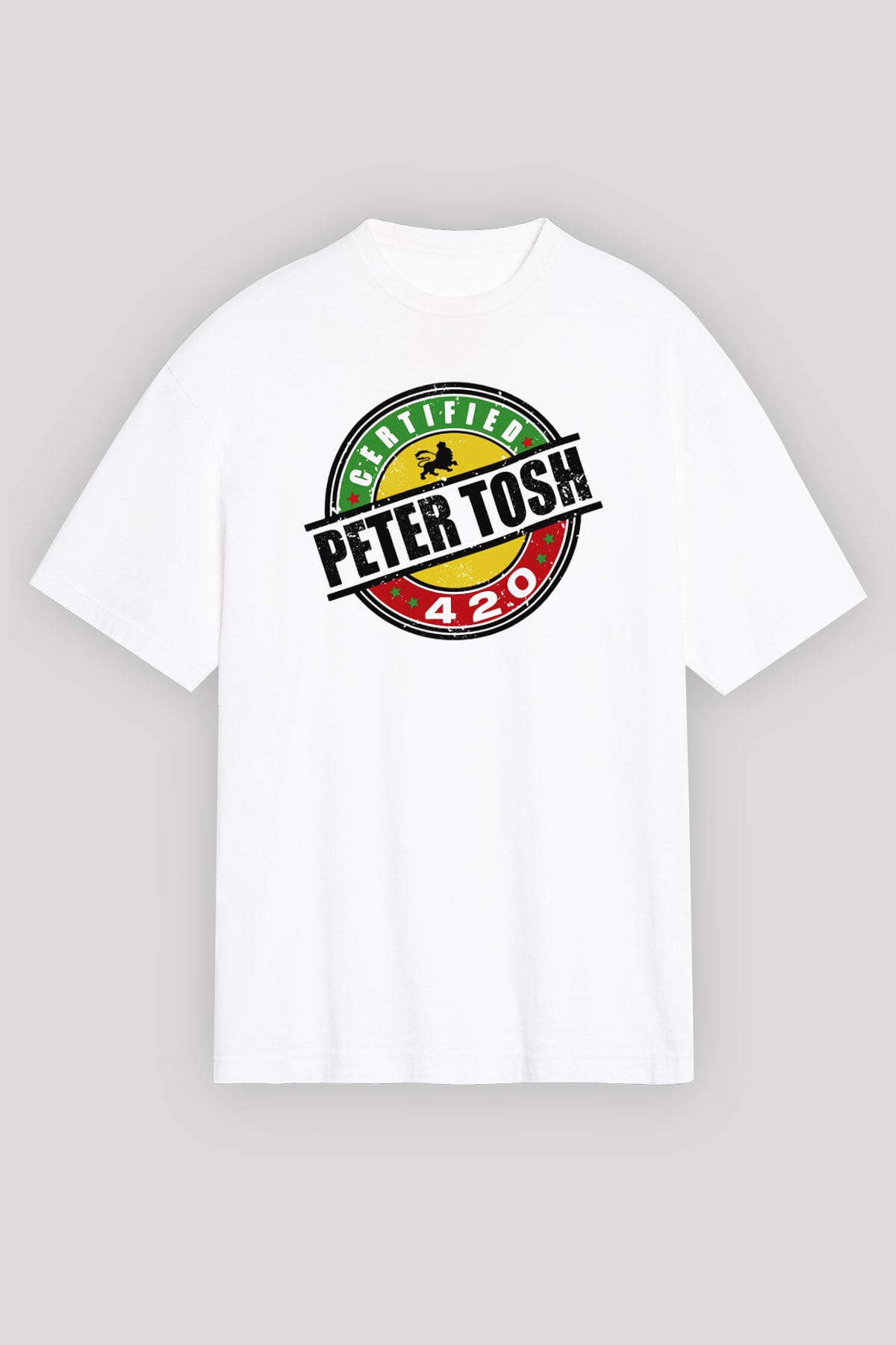 Peter Tosh Beyaz Unisex Oversize Tişört T-Shirt