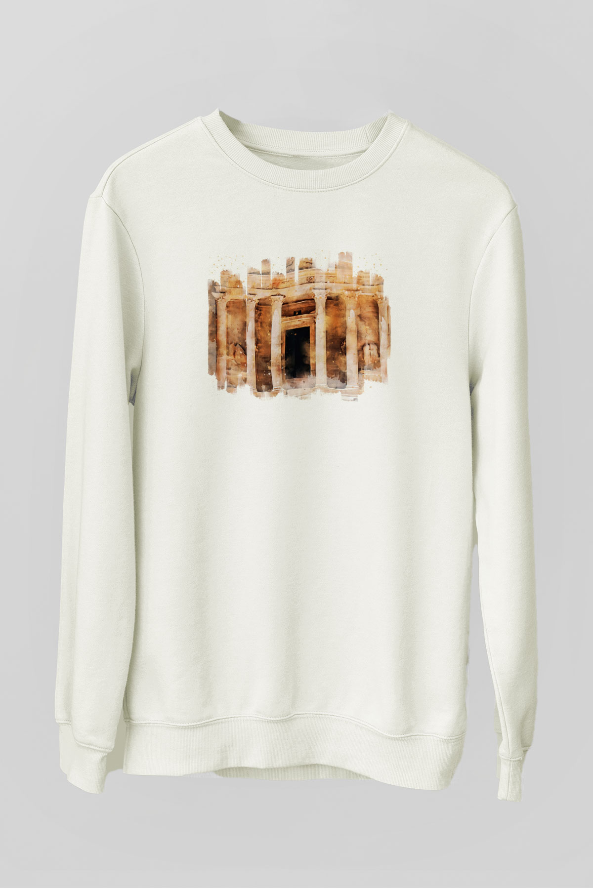 Petra Beyaz Unisex Sweatshirt