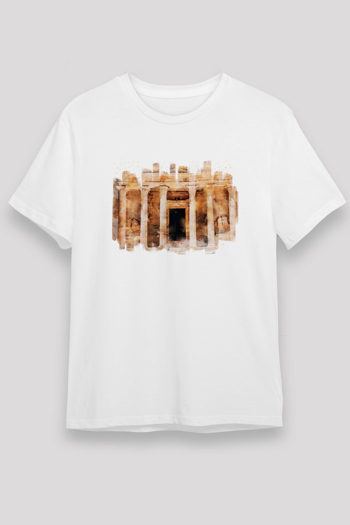 Petra Beyaz Unisex Tişört T-Shirt - TişörtFabrikası