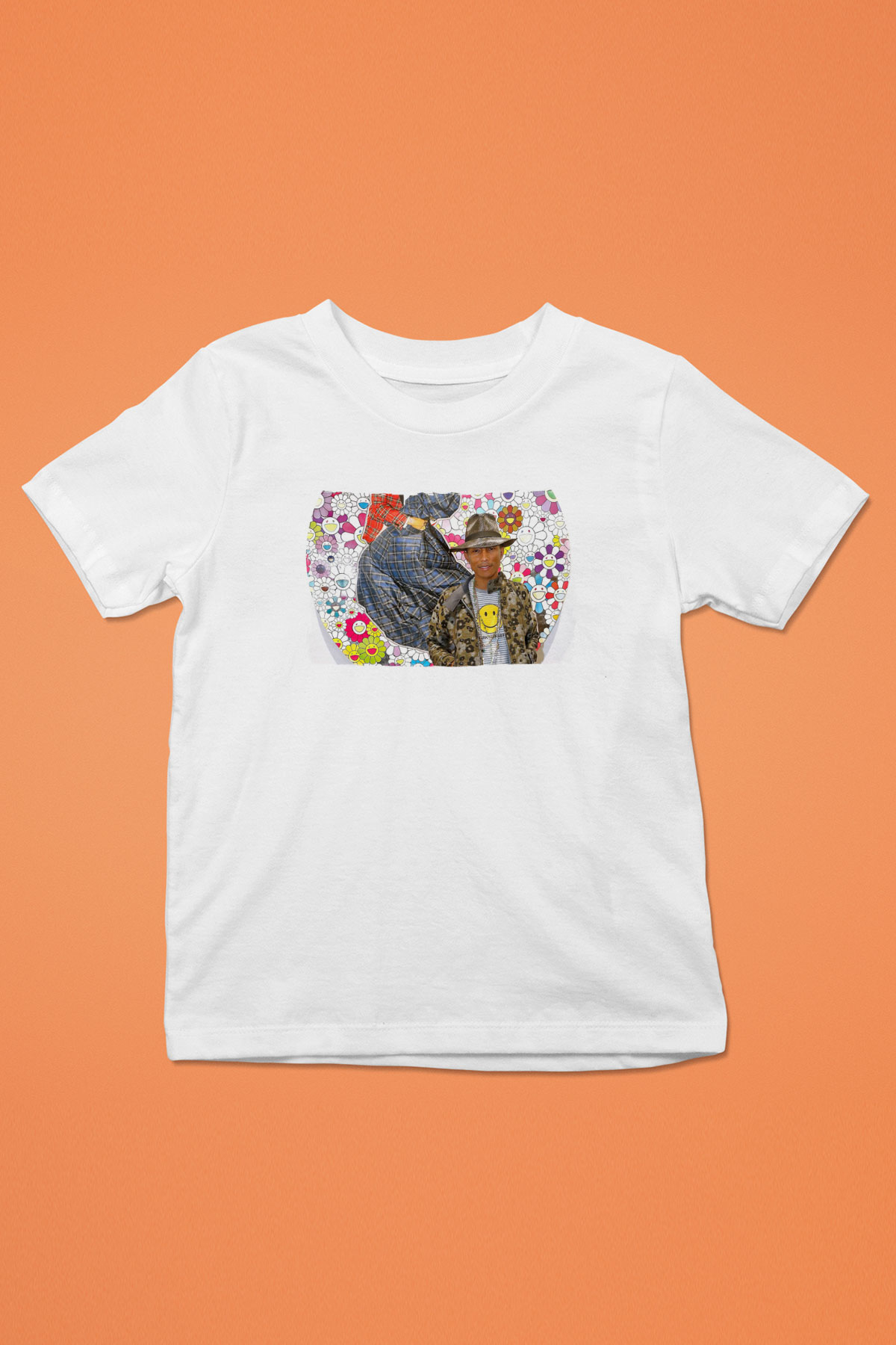 Pharrel Williams Beyaz Unisex Çocuk Tişört
