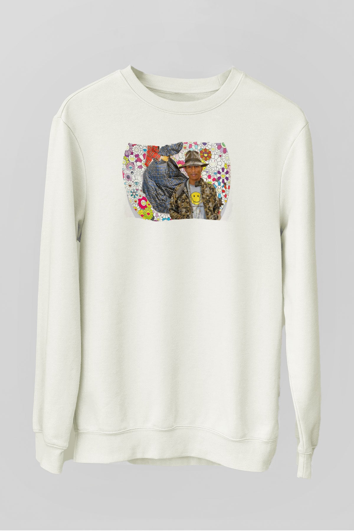 Pharrel Williams Beyaz Unisex Sweatshirt