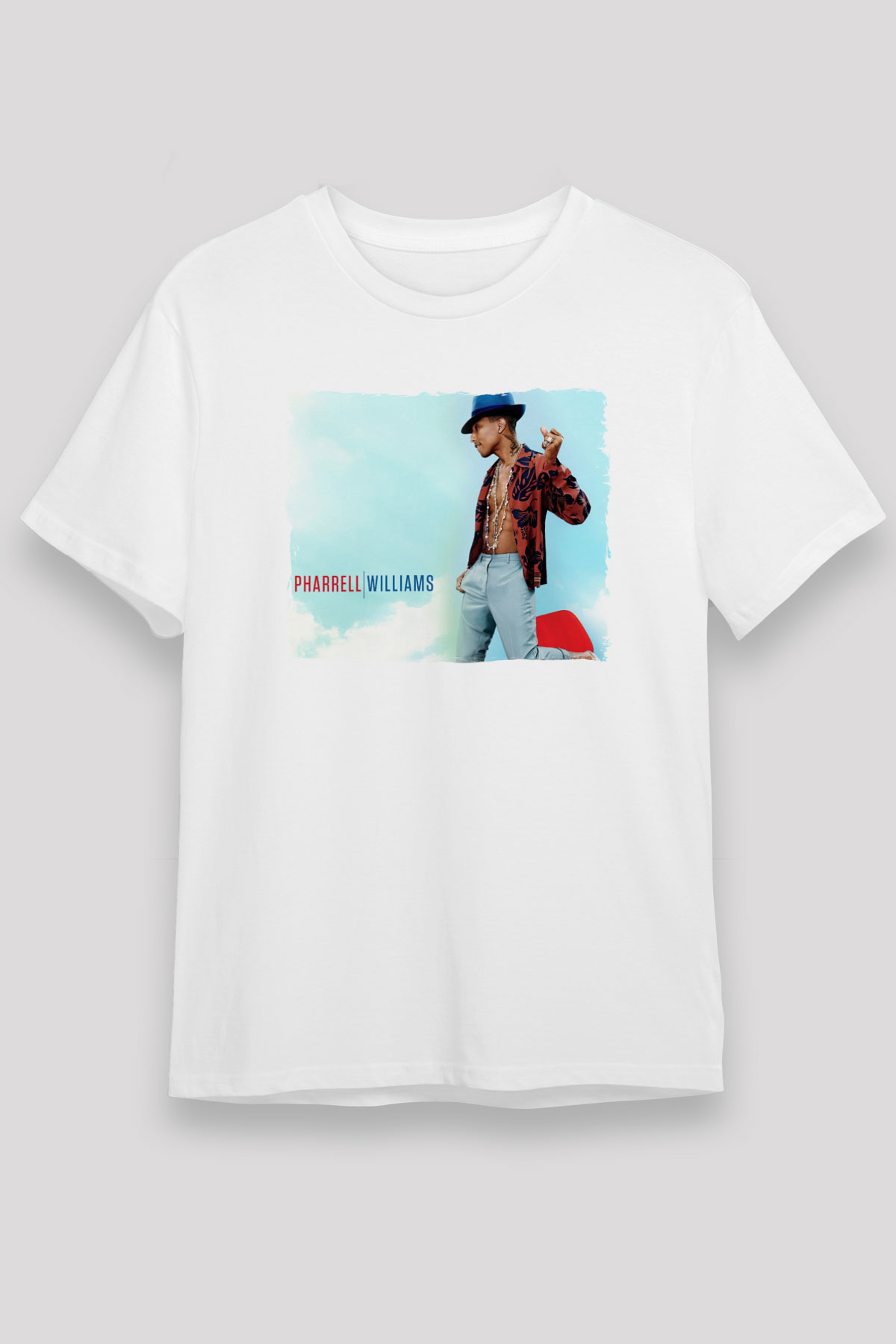 Pharrel Williams Beyaz Unisex Tişört T-Shirt - TişörtFabrikası
