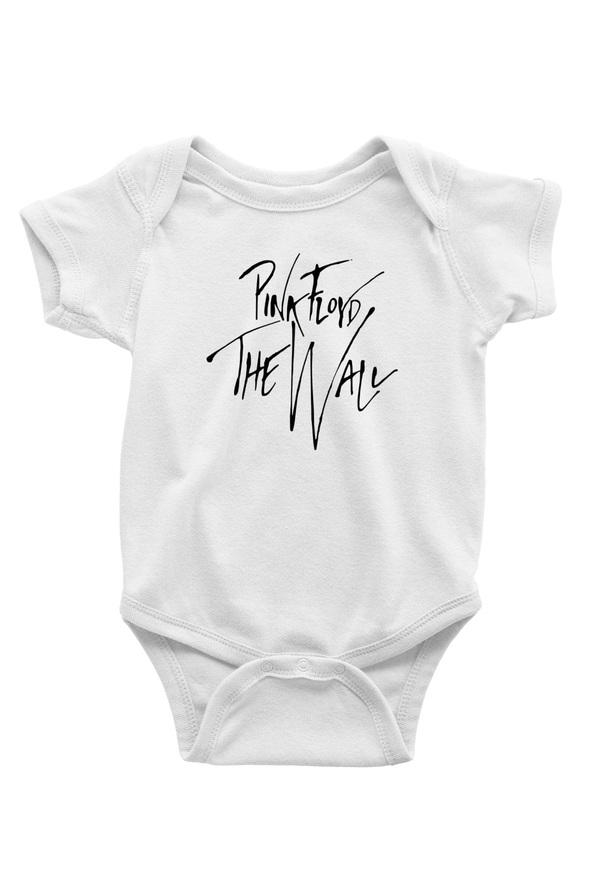 Pink Floyd Baskılı Beyaz Unisex Bebek Body - Zıbın