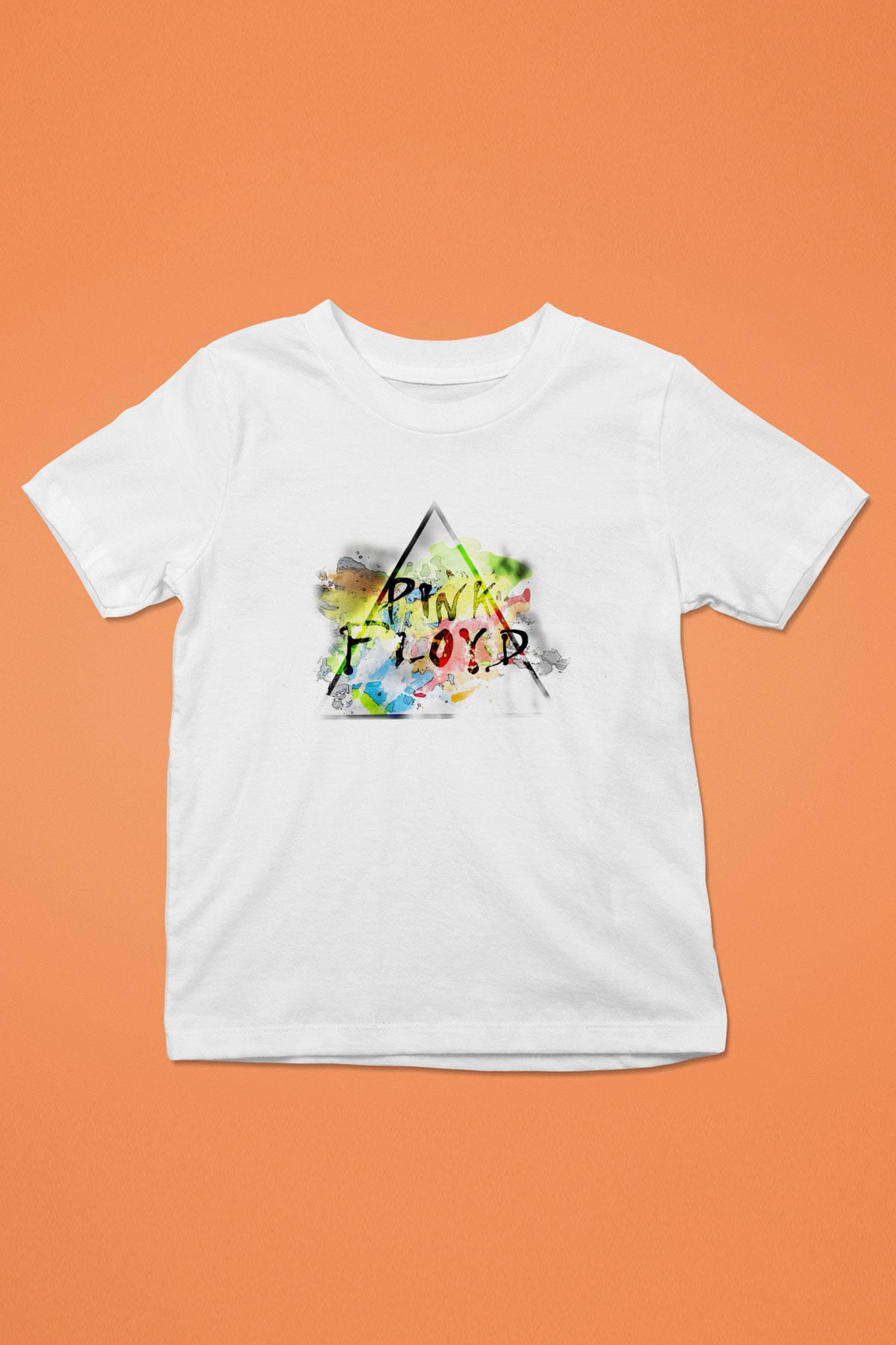 Pink Floyd Baskılı Beyaz Unisex Çocuk Tişört