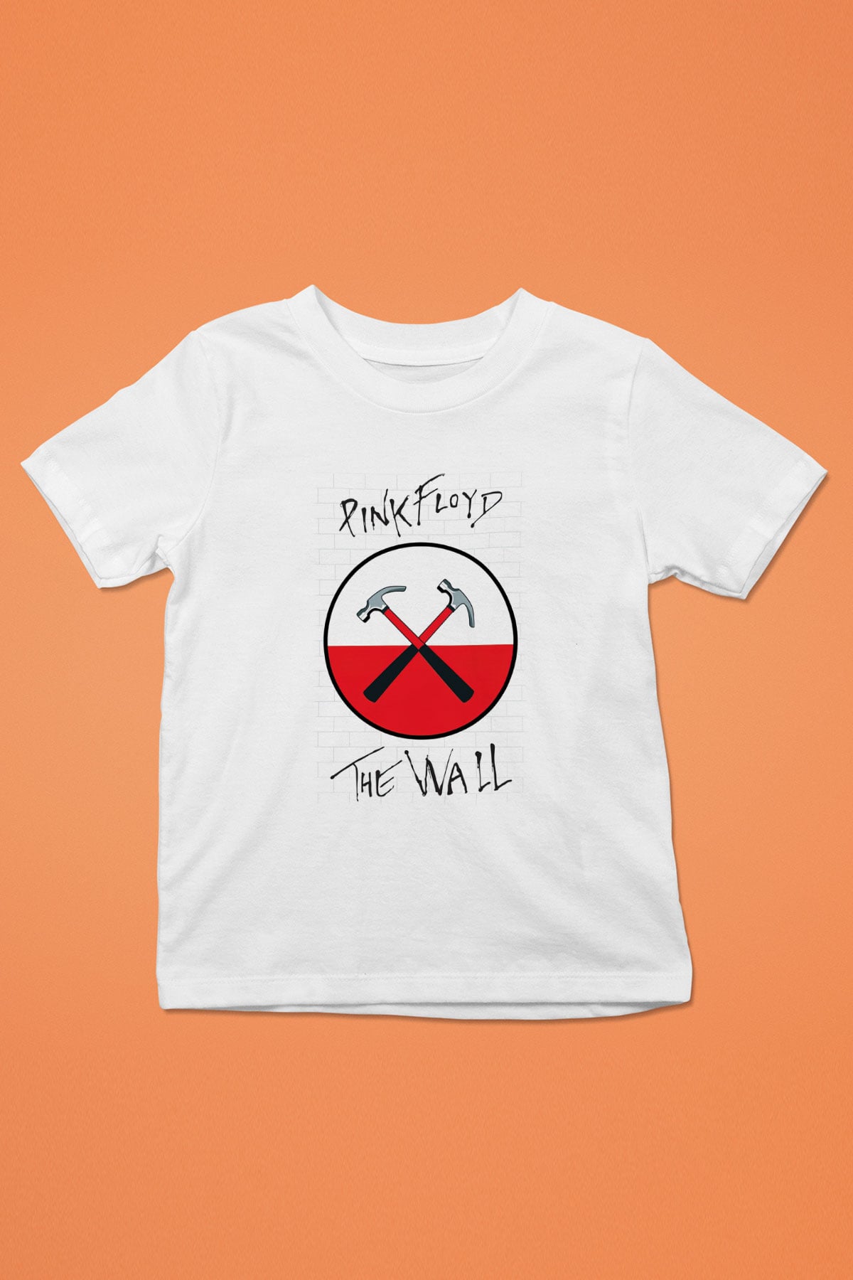 Pink Floyd Baskılı Beyaz Unisex Çocuk Tişört