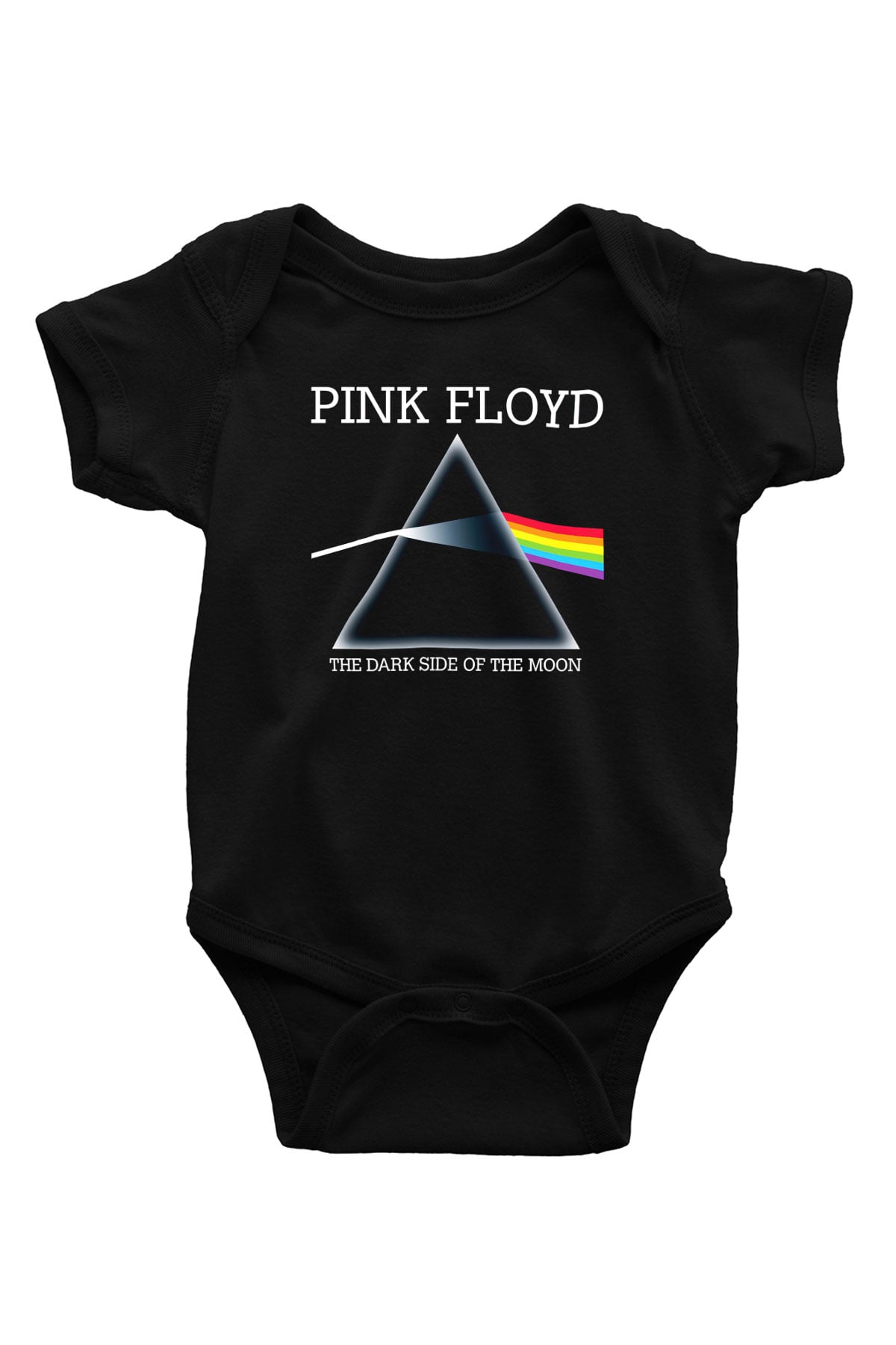 Pink Floyd Baskılı Siyah Bebek Body - Zıbın