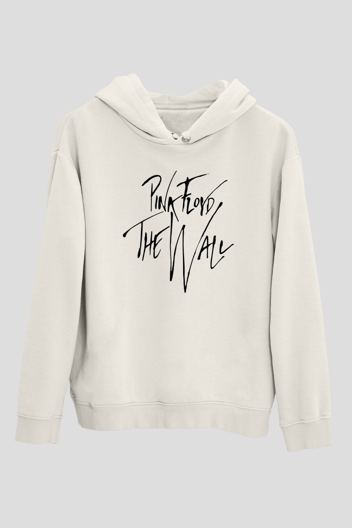 Pink Floyd Beyaz Unisex Kapşonlu Sweatshirt