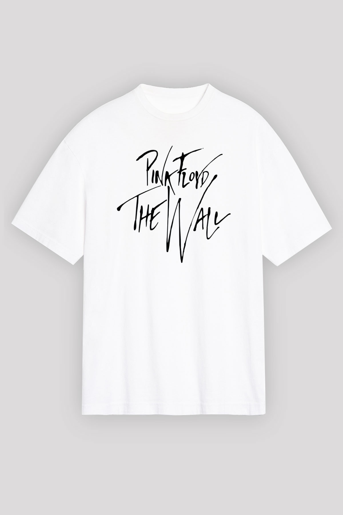 Pink Floyd Beyaz Unisex Oversize Tişört T-Shirt