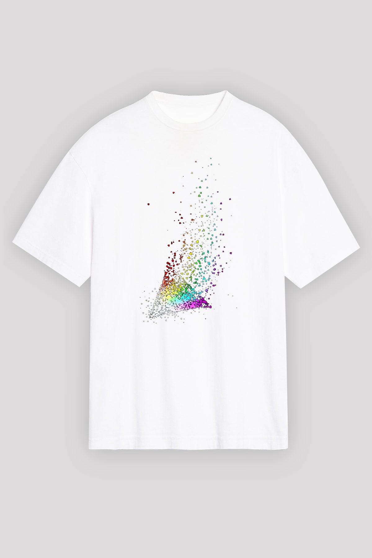 Pink Floyd Beyaz Unisex Oversize Tişört T-Shirt