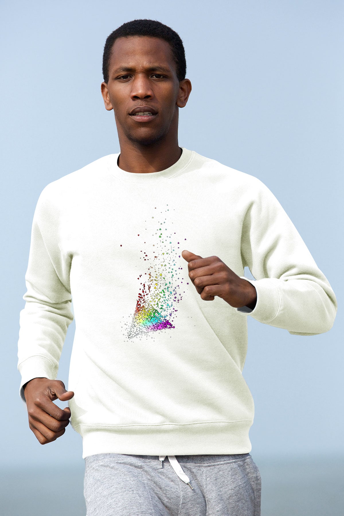 Pink Floyd Beyaz Unisex Sweatshirt